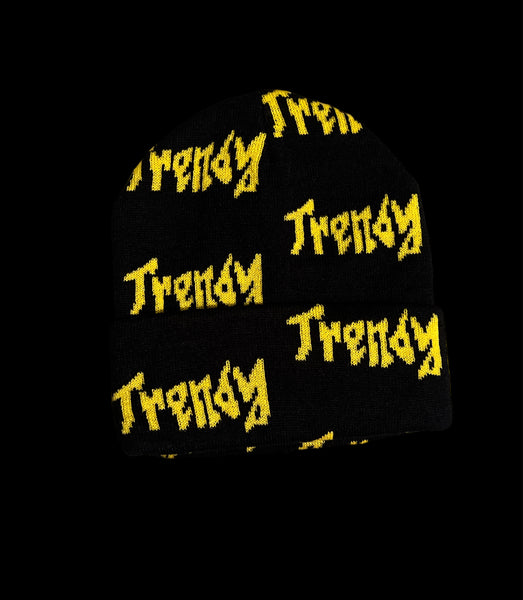 Black & Yellow Trendy Beanie