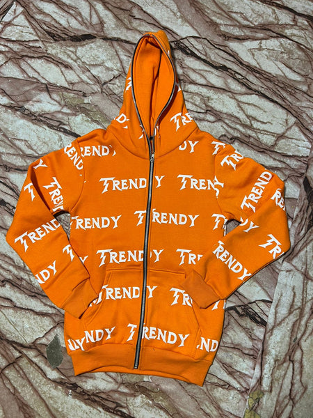 Orange Trendy Hoodie