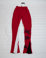 RED Super Trendy Stacked Sweats