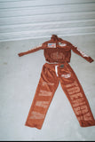 Brown Trendy Lava Tracksuit