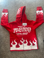 Red/White 4th Quarter Grind Hoodies